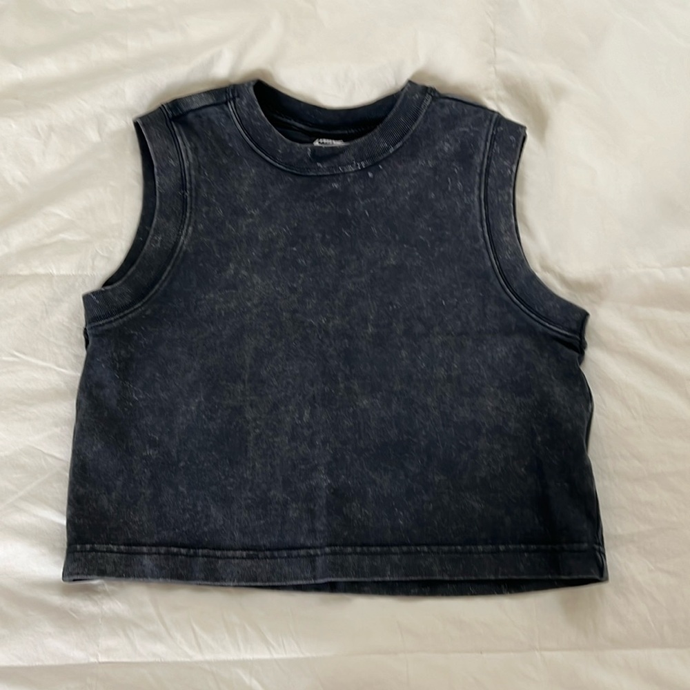 Retro vintage Nike crop tshirt dark gray XS